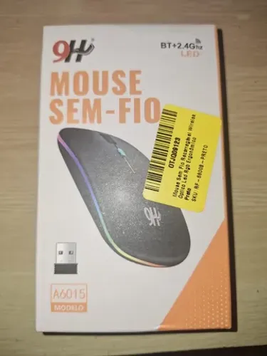 Mouse Sem Fio Óptico 1200dpi Usb Wireless 2.4ghz Recarregável