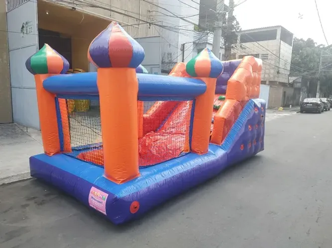 Mine tobogã com piscina de bolinha pronta entrega 