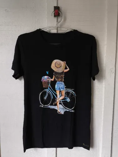Camiseta Feminina Bicicleta P