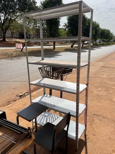 Prateleira aço 6 bandejas