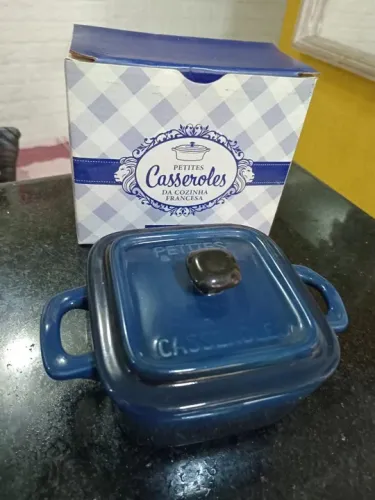 Kit com 2 minis caçarola azul marinho - Cozinha Francesa