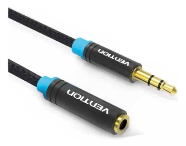 Cabo Extensor Extensao P2 Macho Femea Fone Audio 0.5m Vention