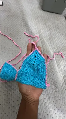 Top crochê tamanho Micro lindíssimo feito a mão