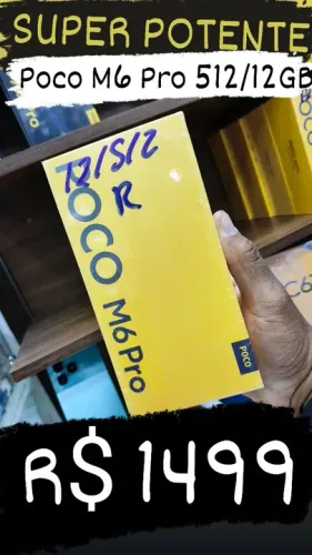 Xiaomi Poco M6 PRO 512/12GB em promoção. Novo lacrado com garantia e pronta entrega.