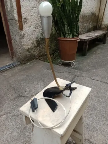 Luminária rústica 