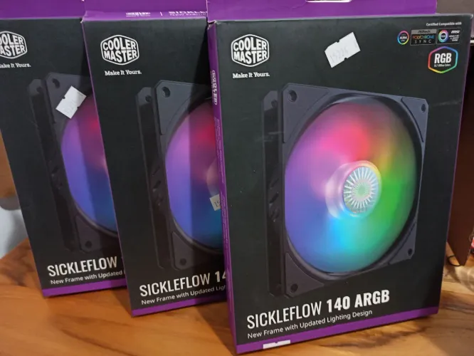 Fans Novas Cooler Master 140mm - 03 unid