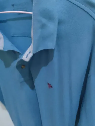 Camisa Polo Azul Poggio