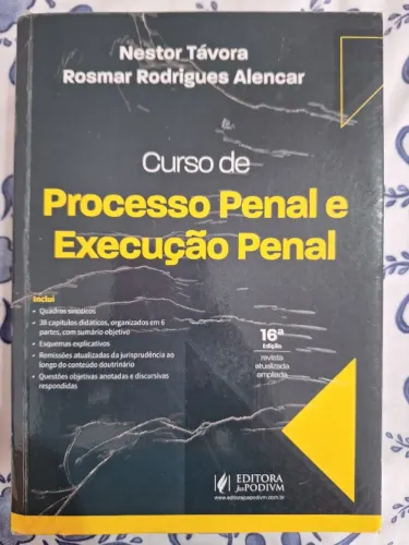 CURSO DE PROCESSO PENAL E EXECUÇÃO PENAL