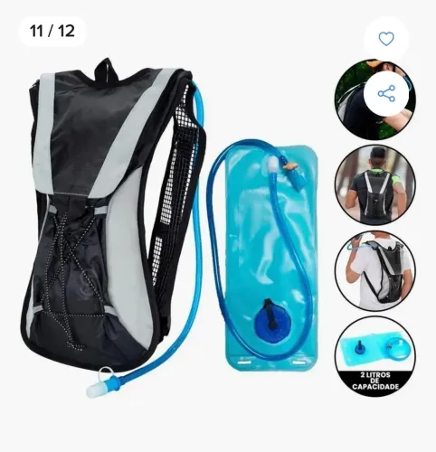 Mochila hidratação ciclismo corrida trilha com reservatório 