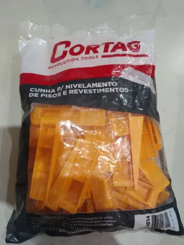 Cunhas para Nivelamento de Pisos CORTAG - 50 unidades
