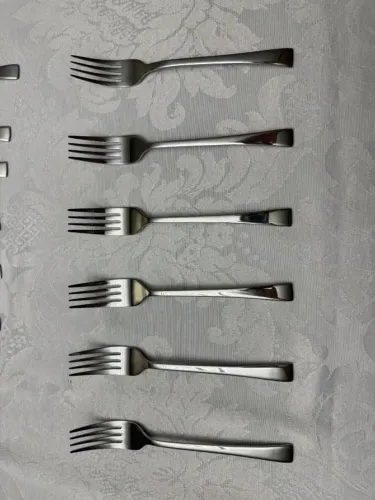 Faqueiro Wolff PRATA 90 Peças de Aço Inox s/ Estojo - Wolff Cor PRATA