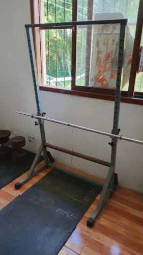 Suporte regulável achamento livre, supino reto, supino inclinado reforçado com barra