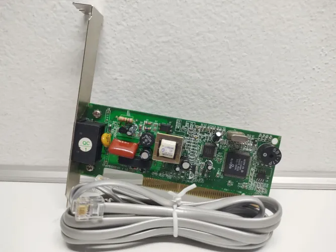 Placa Fax Modem PCI 56K Encore ENF656 - Testada e Funcionando + Cabo RJ11 Novo!