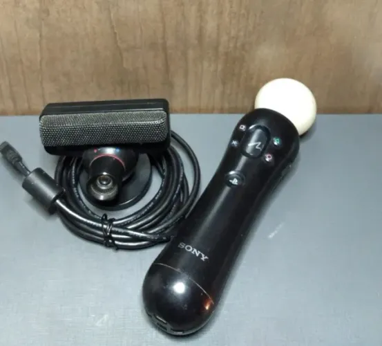 Kit Câmera PS Eye e Move PS3 - Envio OLX Pay