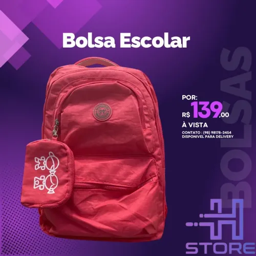 Mochila Escolar Rosa - Conforto e Estilo!