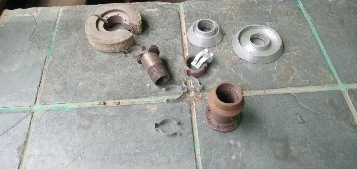 Rolos e exaustor para lixadeira 7 PEÇAS