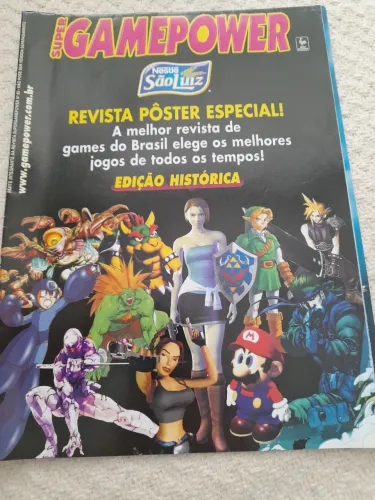 Revista Poster SuperGamePower Edição Histórica - Pôster Especial
