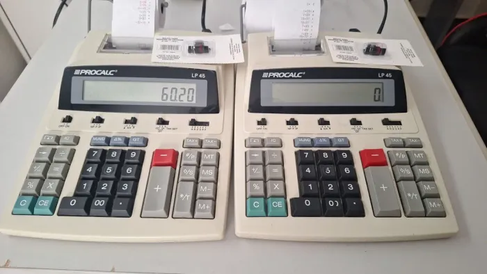 Calculadora Caixa Registradora Procalc LP 45 preço da unidade