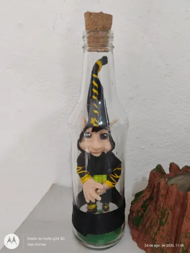 Duende na garrafa ( produto esotérico) lindo !!!