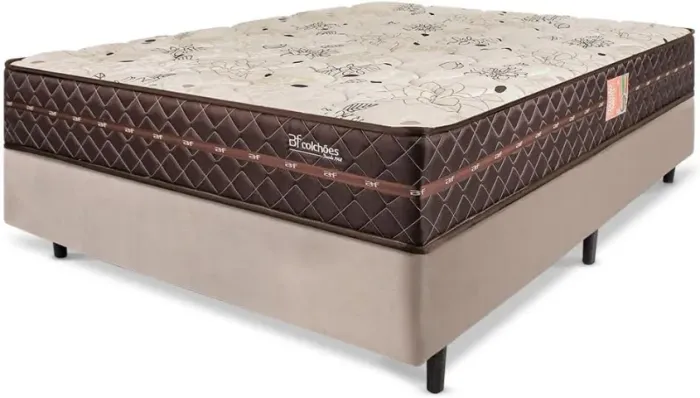 Cama Box de Casal e Colchão D33