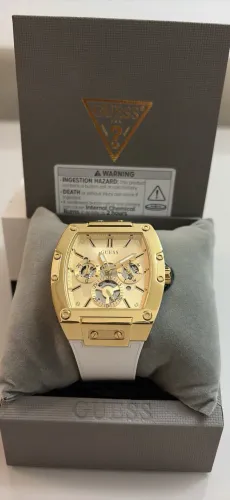 Relógio multifuncional masculino Guess Trend Tonneau 43mm