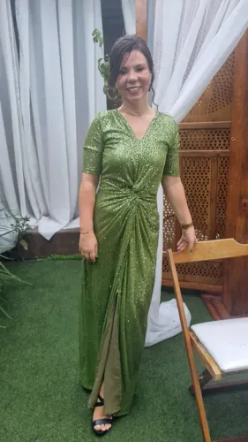 Vestido de festa Verde - Tamanho P/M