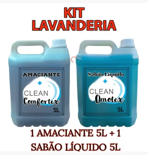 Kit amaciante de roupas + sabão líquido 5L