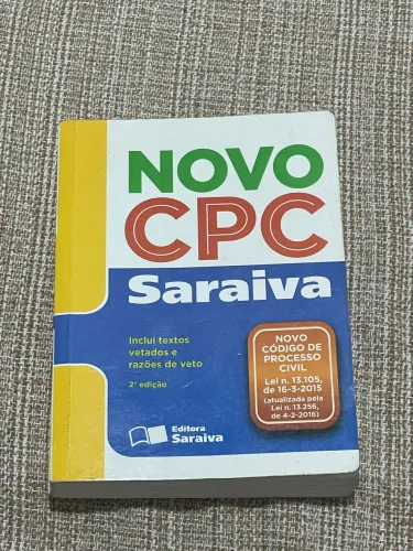 Novo CPC Saraiva de Bolso (2016) - Código de Processo Civil - Ótimo Estado