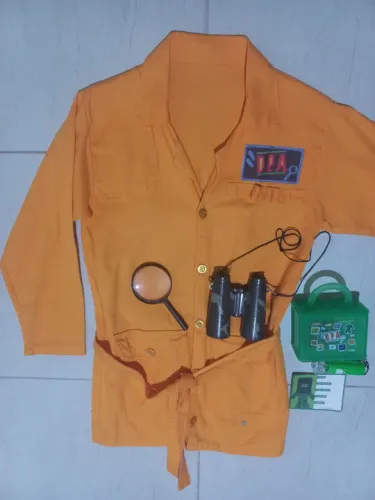 Fantasia Infantil DPA com acessórios(detetives do prédio azul)