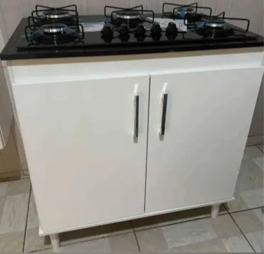 BALCÃO + FOGÃO COOKTOP 4 ou 5 BOCAS - PRONTA ENTREGA