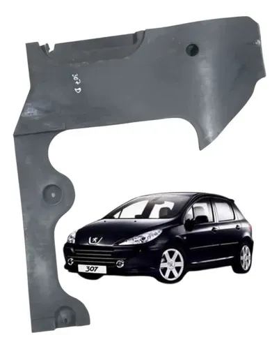 Protetor Defletor Interno Radiador Peugeot 307 2005 Detalhe