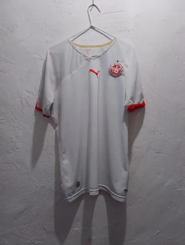 CAMISA DE FUTEBOL TUNÍSIA 2010 2012 CASA PUMA MASCULINA TAMANHO G