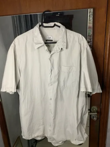 Camisa C.P Company cinza claro GG
