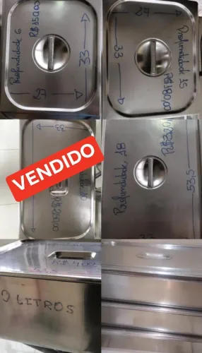 Vendo materiais para restaurante, lanchonete e pizzaria (PREÇO NA FOTO)