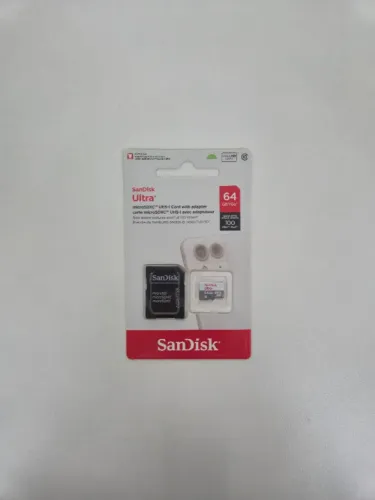 Cartão de Memória SanDisk Ultra 64GB com Adaptador - Novo e Lacrado!