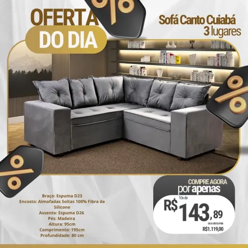 Conforto e sofisticação para sua sala 