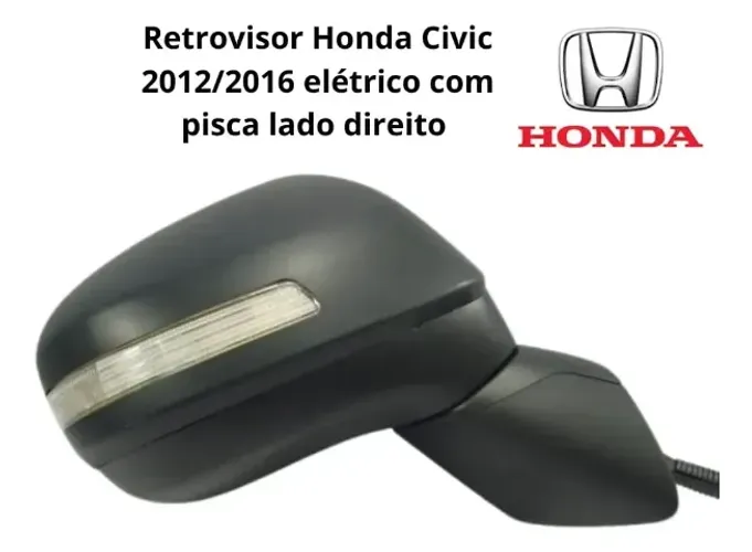 Retrovisor Honda Civic G9 Com Pisca 2012 2013 2014 2015 Ld