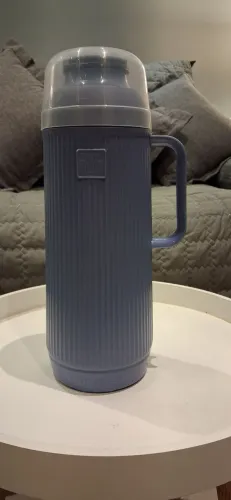 Garrafa Térmica Termolar Vintage Azul Nova