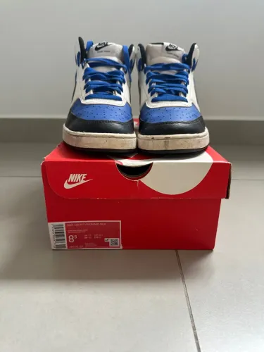 Tênis Nike Court Vision Mid NBA - Azul e Branco