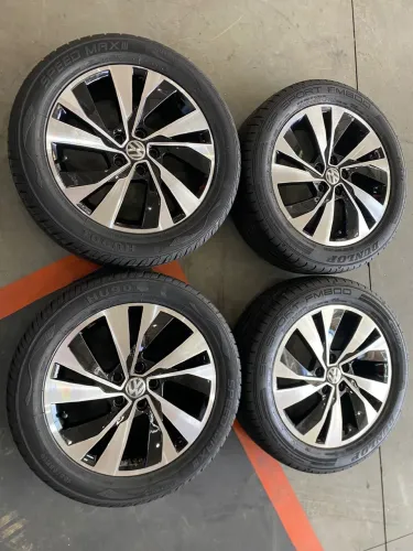 Rodas polo,virtus,fox,+ pneus semi novos 