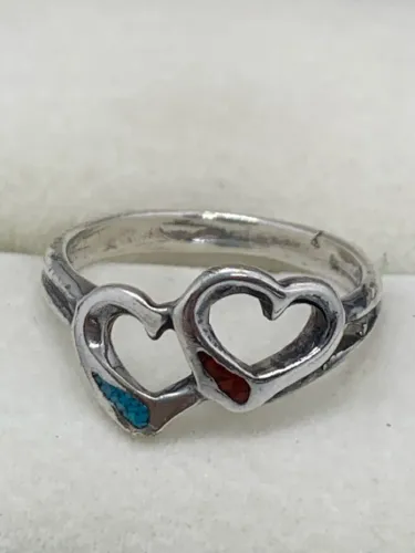 vintage anel de prata sterling tamanho 18