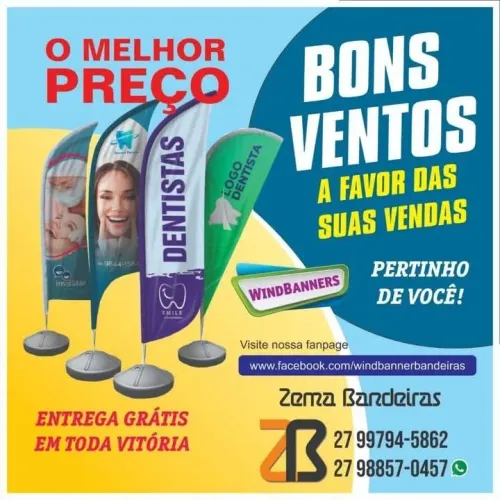 Bandeiras Personalizadas para Dentistas - Venda e Entrega em Vitória!