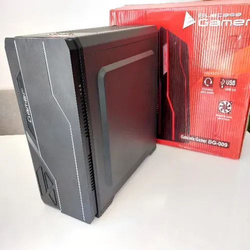 NOVO | Gabinete Gamer Acrílico RGB Mid Tower Bluecase - Fazemos entrega