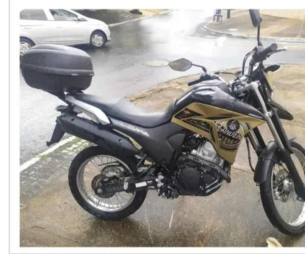 yamaha xtz 250 lander bege, ano de fabricação 2020, ano modelo 2021