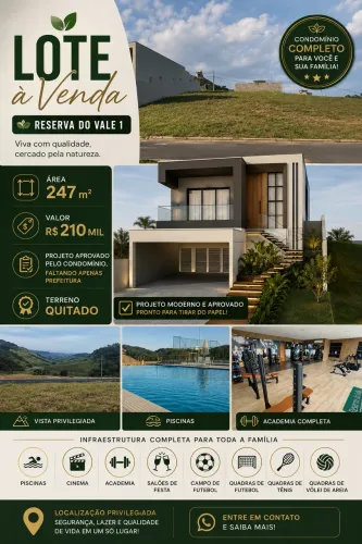 Lote à Venda - Reserva do Vale 1