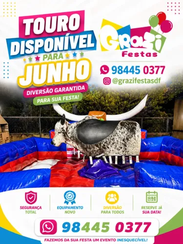 Touro mecânico R$799,00 o aluguel 