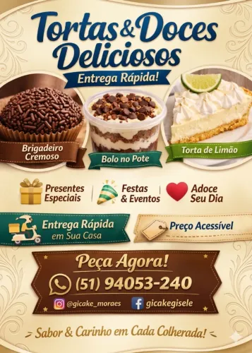 Gicake Doces Sabor que Encanta!