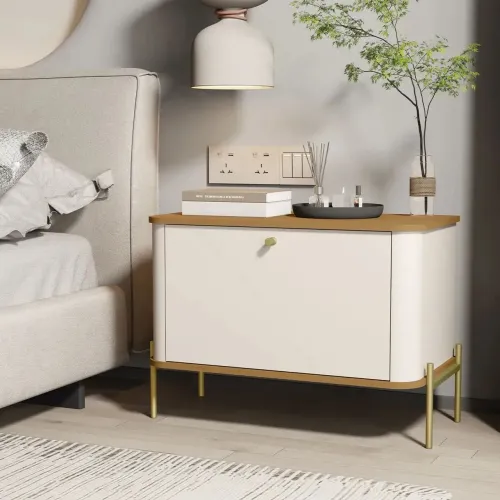 Mesa de Cabeceira MDF Retrô - Novo
