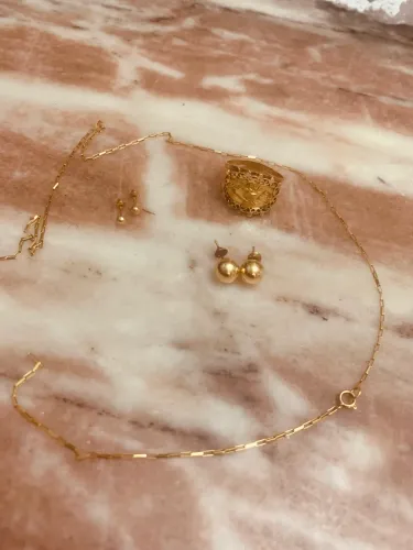 Peças de ouro 18 5 grama