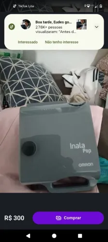 Inalador nebulizador de ar comprimido omrom